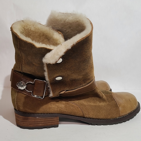 Matt bernson tundra booties shearling leather boots - Picture 7 of 16